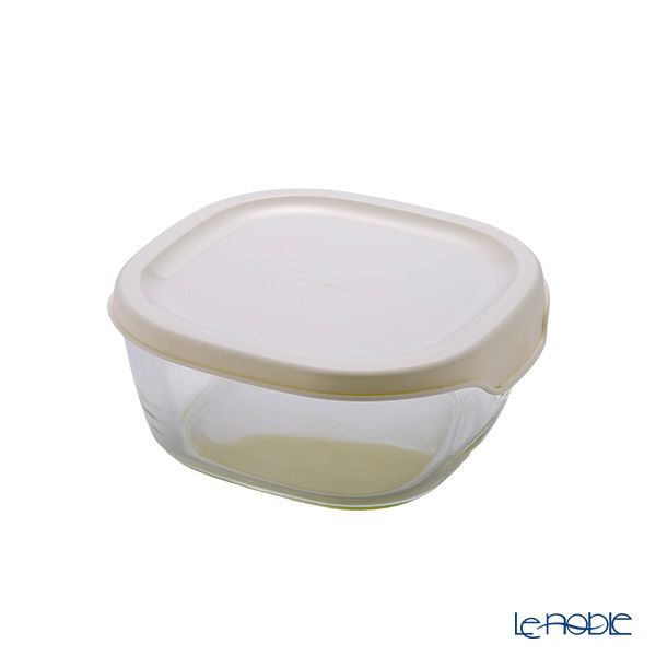 ハリオ スタッキング 耐熱ガラスコンテナ 4個セット KSTL-4004-OW