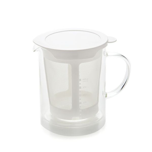 ハリオ だしポット DP-600W 600ml【電子レンジ対応】