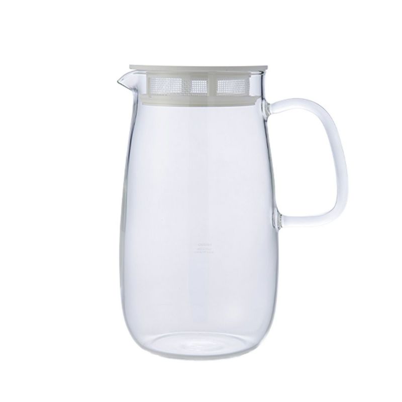 ハリオ レンジでかんたん麦茶ポット むぎちゃん XMP-1000-W 1000ml ホワイト