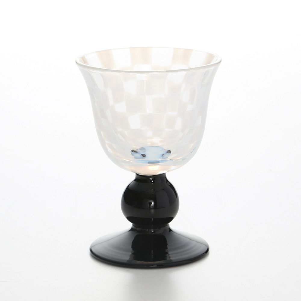 廣田硝子 大正浪漫硝子 TR-12-1B 酒盃 市松 黒 60ml 低