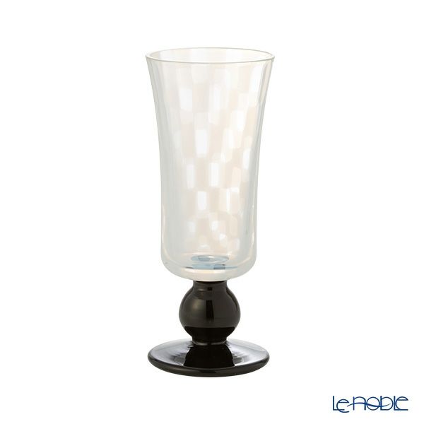 廣田硝子 大正浪漫硝子 TR-20-1B 酒盃 市松 黒 90ml 高