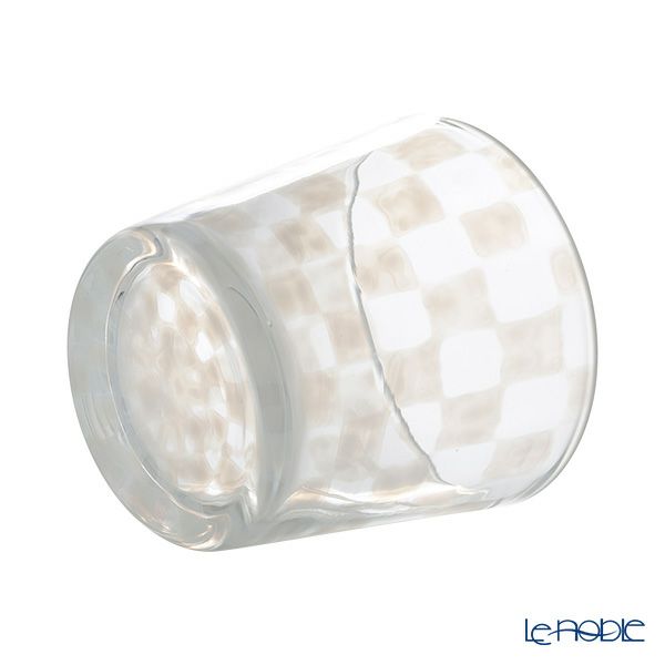 廣田硝子 大正浪漫硝子 TR-33-1 そばちょこ（ロックグラス） 市松 144ml