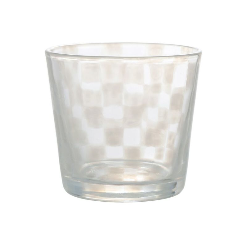 廣田硝子 大正浪漫硝子 TR-33-1 そばちょこ（ロックグラス） 市松 144ml