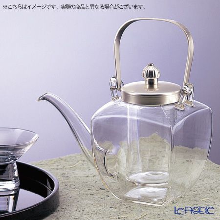 廣田硝子 角ちろり 154-SLF 銀ソフト（中合付） 450ml