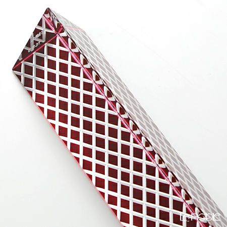 廣田硝子 漆硝子文鎮 EDO-14 矢来柄