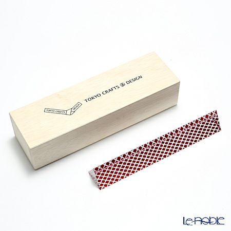 廣田硝子 漆硝子文鎮 EDO-14 矢来柄