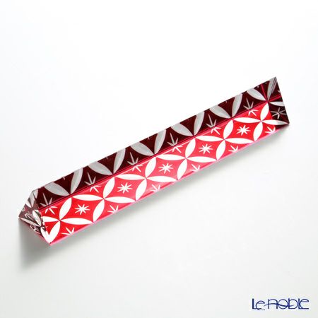 廣田硝子 漆硝子文鎮 EDO-15 七宝柄