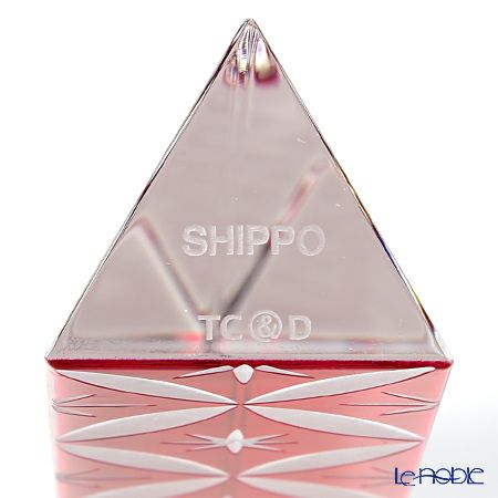 廣田硝子 漆硝子文鎮 EDO-15 七宝柄