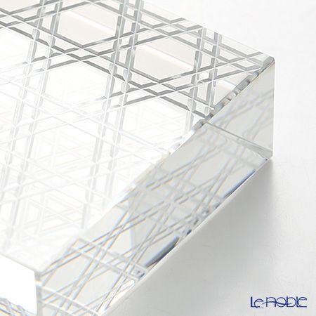 廣田硝子 切子紋様文鎮 六角籠目 EDO-21