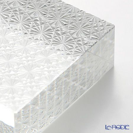 廣田硝子 切子紋様文鎮 菊繋ぎ EDO-22