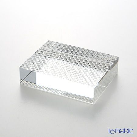 廣田硝子 切子紋様文鎮 魚子 EDO-24