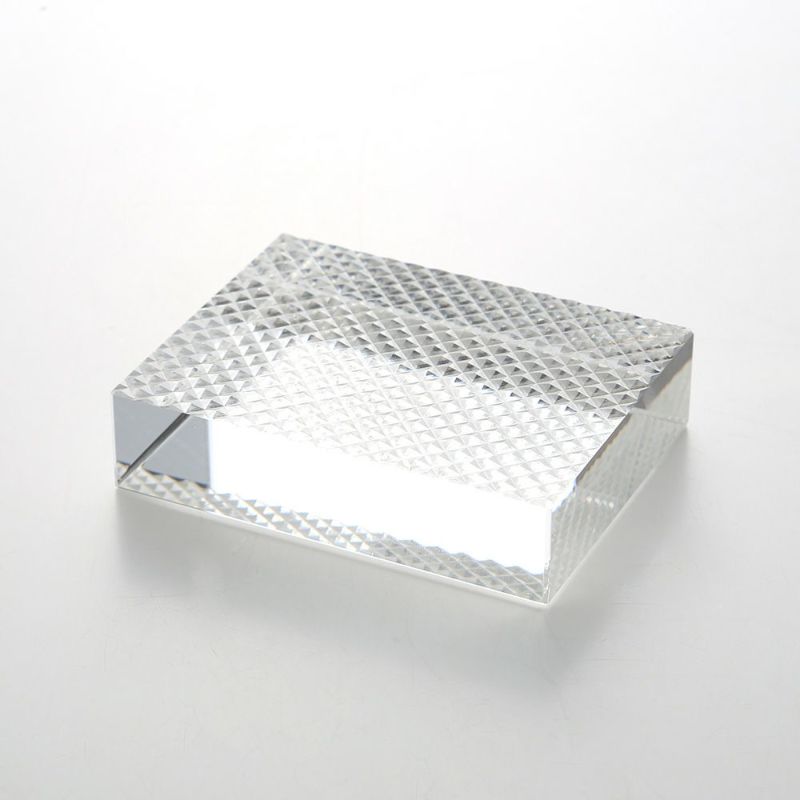 廣田硝子 切子紋様文鎮 魚子 EDO-24