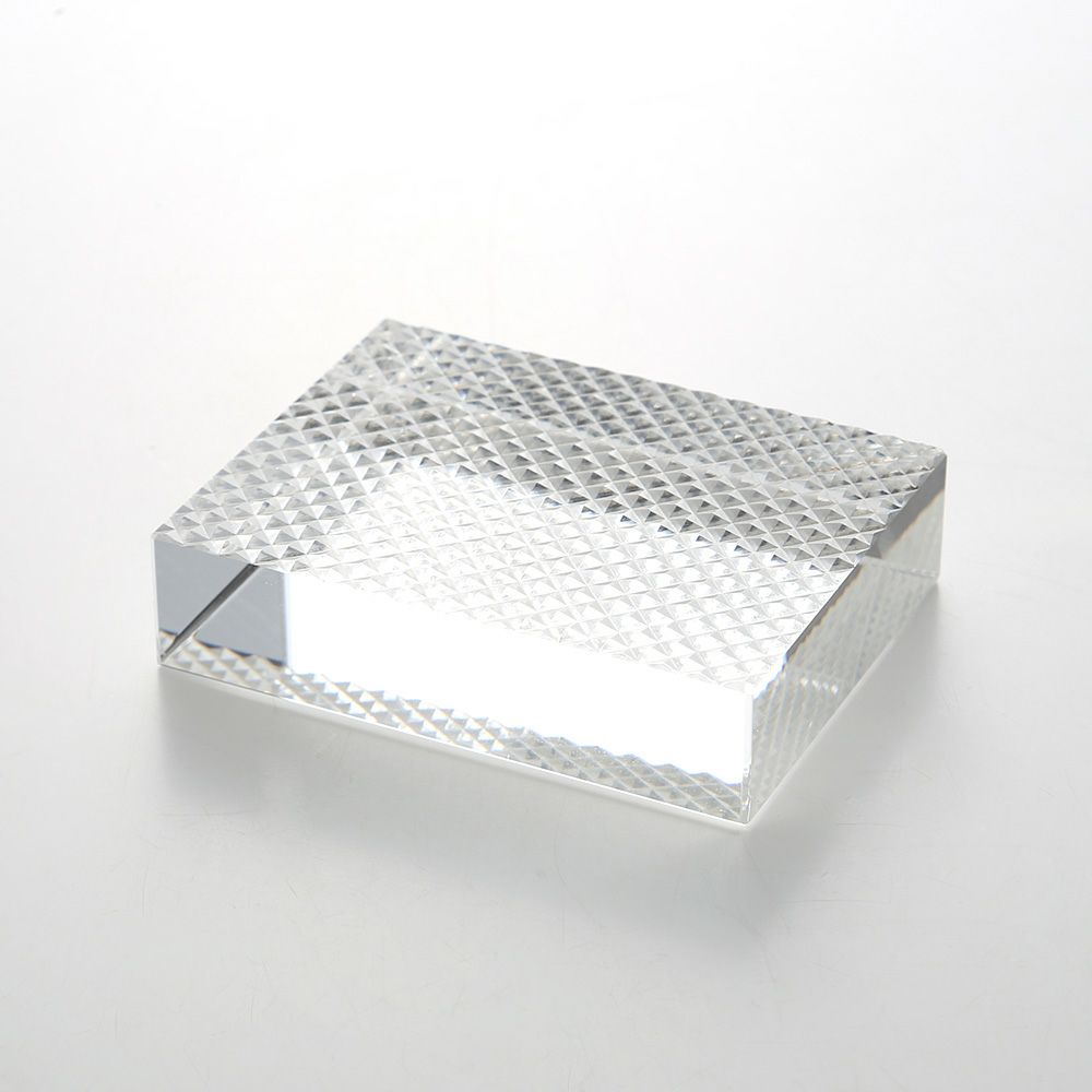 廣田硝子 切子紋様文鎮 魚子 EDO-24