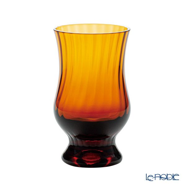 廣田硝子 昭和モダン珈琲 BYRON 珈琲グラス アンバー モール 250ml MO-1023AMBM