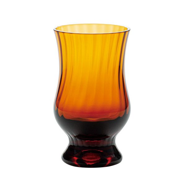 廣田硝子 昭和モダン珈琲 BYRON 珈琲グラス アンバー モール 250ml MO-1023AMBM