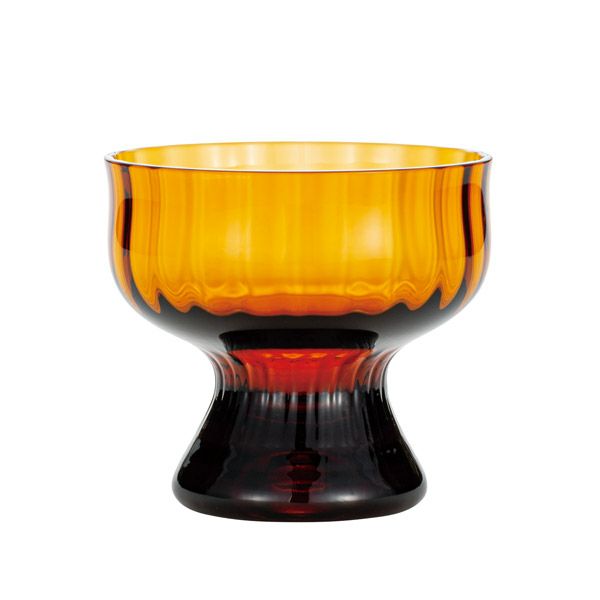 廣田硝子 昭和モダン珈琲 BYRON サンデー アンバー モール 275ml MO-1024AMBM