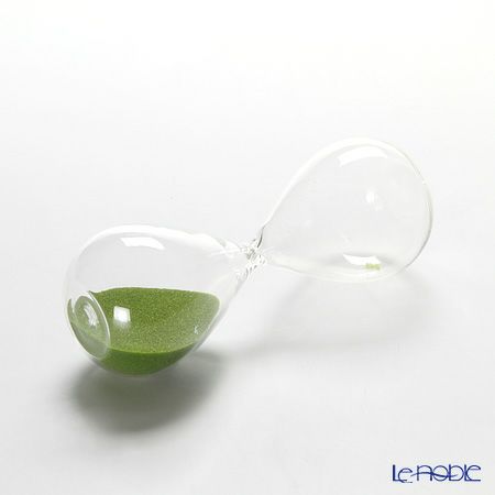 廣田硝子 スナ式トケイ チビ しずく ST-3MC 砂時計（3分計・抹茶）