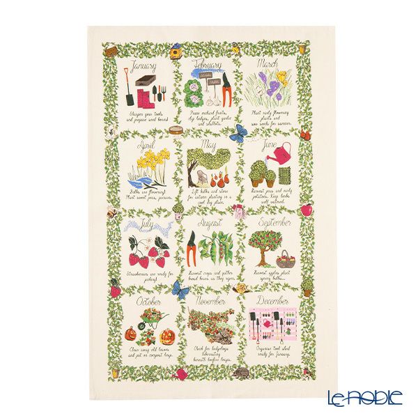 アルスターウィーバーズ ガーデンカレンダー ティータオル コットン