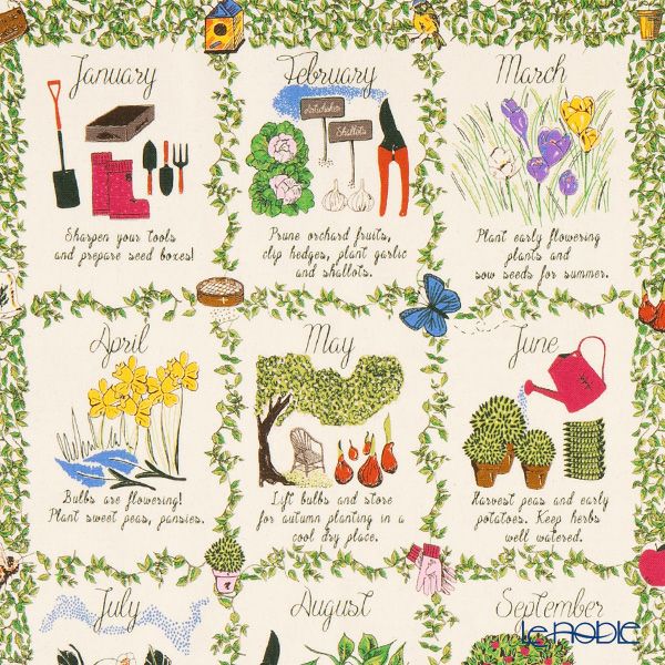 アルスターウィーバーズ ガーデンカレンダー ティータオル コットン