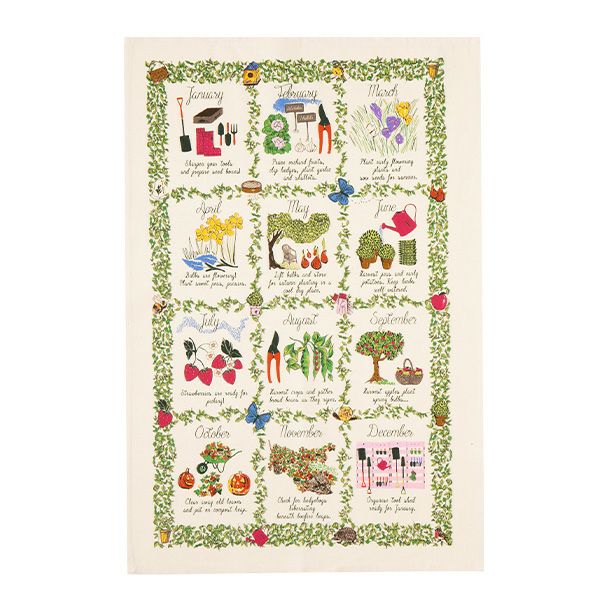 アルスターウィーバーズ ガーデンカレンダー ティータオル コットン