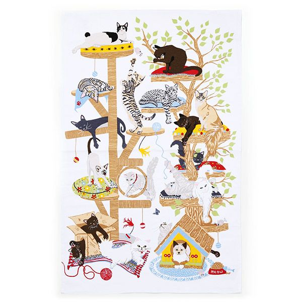 アルスターウィーバーズ キャットタワー ティータオル コットン