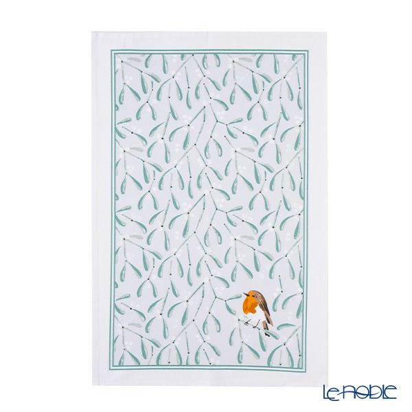 アルスターウィーバーズ ロビンとヤドリギ（クリスマス） ティータオル コットン