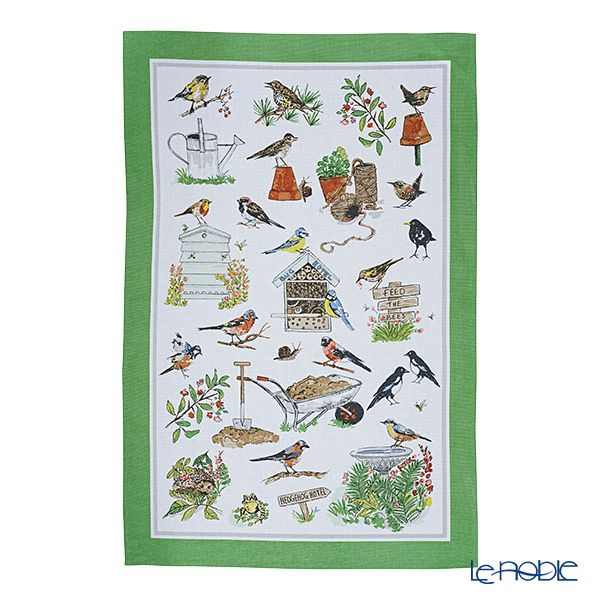 アルスターウィーバーズ ガーデン バード ティータオル コットン
