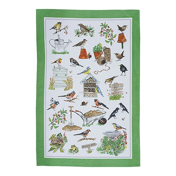 アルスターウィーバーズ ガーデン バード ティータオル コットン