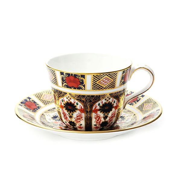 ロイヤルクラウンダービー オールドイマリ ティーカップ＆ソーサー トール