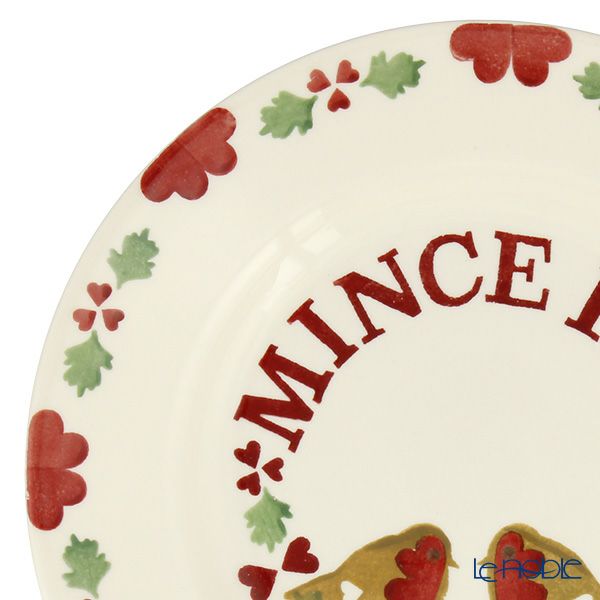 エマ・ブリッジウォーター クリスマスジョイ ロビン（コマドリ）／ミンスパイ プレート 21cm 23AW