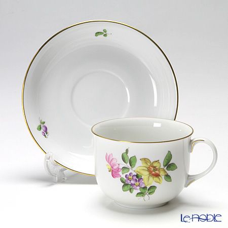 アウガルテン（AUGARTEN） シンプルブーケ（5052A） スイセン コーヒーカップ＆ソーサー 200ml（001）