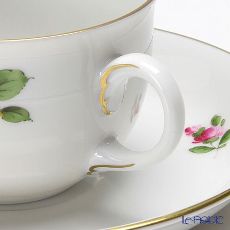 アウガルテン（AUGARTEN） シンプルブーケ（5052A） スイセン モカカップ＆ソーサー 80ml（001）