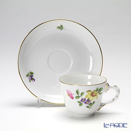 アウガルテン（AUGARTEN） シンプルブーケ（5052A） スイセン モカカップ＆ソーサー ロココ（070）