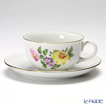 アウガルテン（AUGARTEN） シンプルブーケ（5052A） スイセン ティーカップ＆ソーサー（S） 200ml（001）