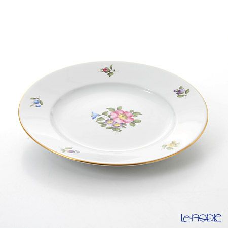 アウガルテン（AUGARTEN） シンプルブーケ（5052B） 野バラ プレート 20cm（001）