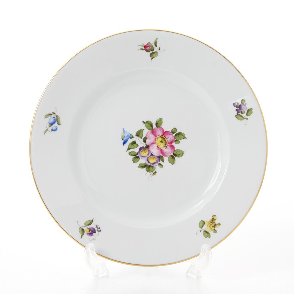 アウガルテン（AUGARTEN） シンプルブーケ（5052B） 野バラ プレート 20cm（001）