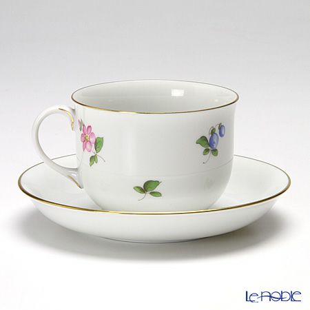 アウガルテン（AUGARTEN） シンプルブーケ（5052B） 野バラ コーヒーカップ＆ソーサー 200ml（001）