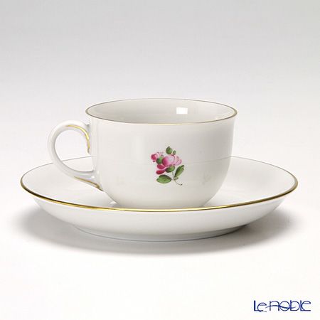 アウガルテン（AUGARTEN） シンプルブーケ（5052B） 野バラ モカカップ＆ソーサー 80ml（001）