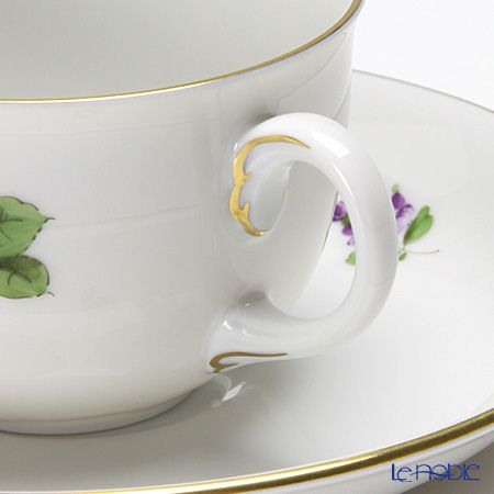 アウガルテン（AUGARTEN） シンプルブーケ（5052B） 野バラ モカカップ＆ソーサー 80ml（001）