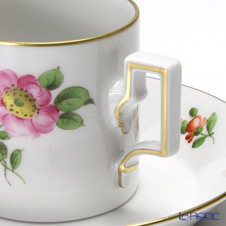 アウガルテン（AUGARTEN） シンプルブーケ（5052B） 野バラ モカカップ＆ソーサー ハプスブルク（059）