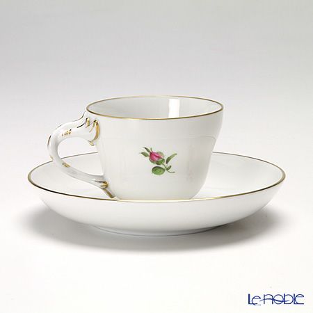 アウガルテン（AUGARTEN） シンプルブーケ（5052B） 野バラ モカカップ＆ソーサー ロココ（070）