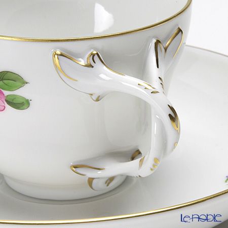 アウガルテン（AUGARTEN） シンプルブーケ（5052B） 野バラ モカカップ＆ソーサー ロココ（070）