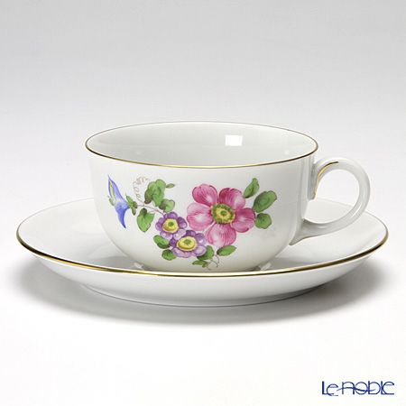 アウガルテン（AUGARTEN） シンプルブーケ（5052B） 野バラ ティーカップ＆ソーサー（S） 200ml（001）