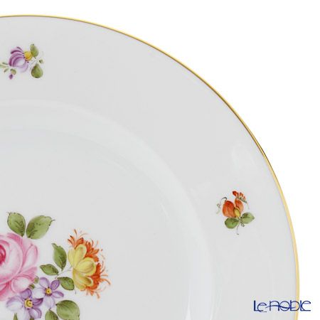 アウガルテン（AUGARTEN） シンプルブーケ（5052C） ピンクのバラ プレート 20cm（001）