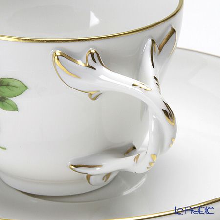 アウガルテン（AUGARTEN） シンプルブーケ（5052C） ピンクのバラ モカカップ＆ソーサー ロココ（070）