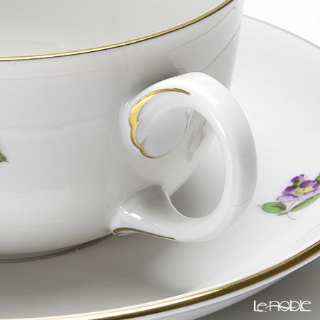 アウガルテン（AUGARTEN） シンプルブーケ（5052C） ピンクのバラ ティーカップ＆ソーサー（S） 200ml（001）