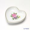 アウガルテン（AUGARTEN） シンプルブーケ（5052C） ピンクのバラ ハートディッシュ 10cm（862）