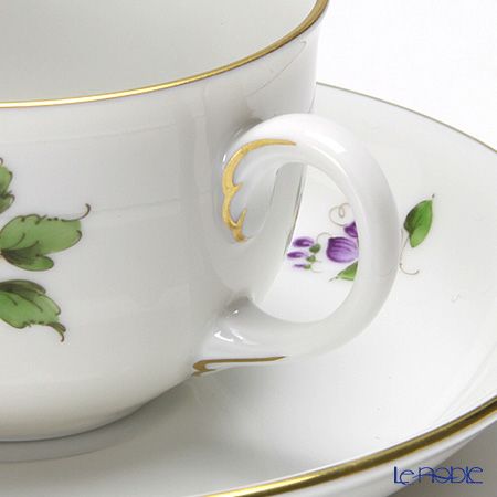 アウガルテン（AUGARTEN） シンプルブーケ（5052D） パンジー モカカップ＆ソーサー 80ml（001）