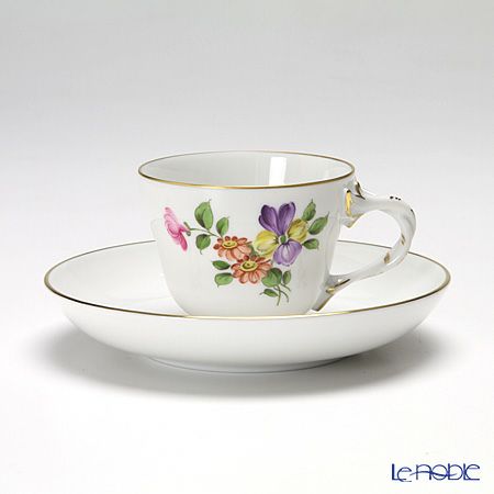 アウガルテン（AUGARTEN） シンプルブーケ（5052D） パンジー モカカップ＆ソーサー ロココ（070）