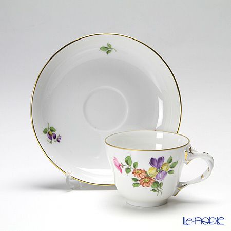 アウガルテン（AUGARTEN） シンプルブーケ（5052D） パンジー モカカップ＆ソーサー ロココ（070）